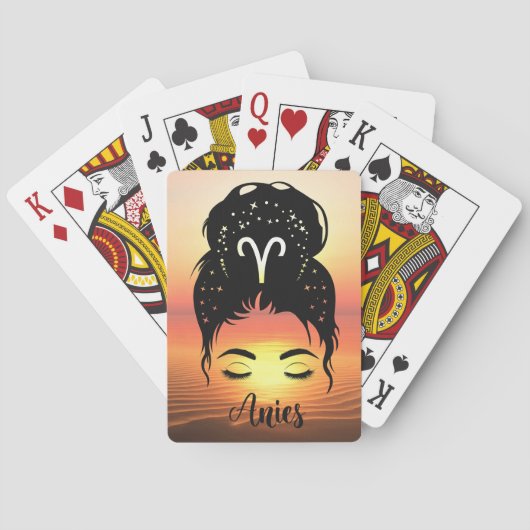 Ram sterrenbeeld pokerkaarten (Achterkant)