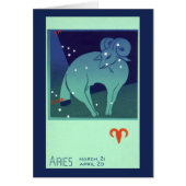 Ram Sterrenbeeld, Retro Zodiac Astrologie (Voorkant)