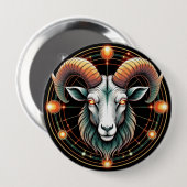Ram Sterrenbeeld Ronde Button 4,0 Cm (Voorkant /achterkant)