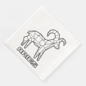 Ram sterrenbeeld Servet (Hoek)