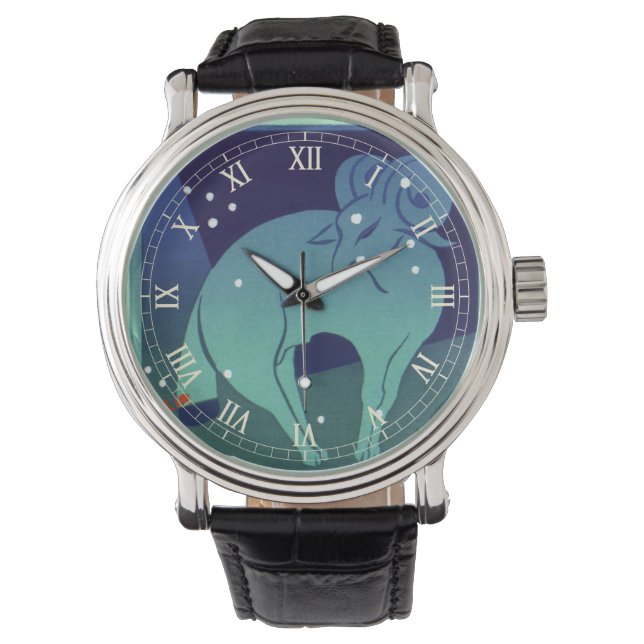 Ram sterrenbeeld,  sterrenbeeld horloge (Voorkant)