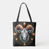 Ram Sterrenbeeld Tote Bag (Achterkant)