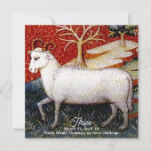 Ram sterrenbeeld Verjaardagsfeest Kaart (Voorkant)