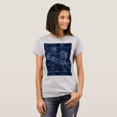 Ram Sterrenbeeld Vintage Illustratie T-shirt (Voorkant volledig)