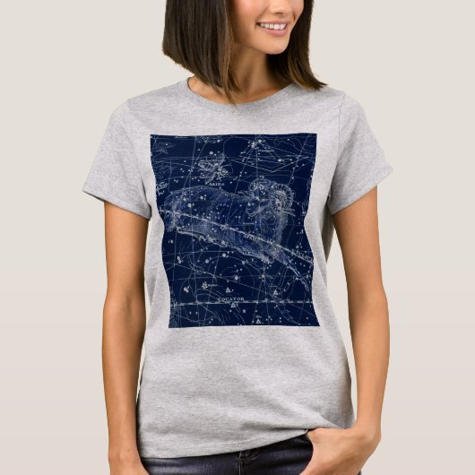 Ram Sterrenbeeld Vintage Illustratie T-shirt (Voorkant)