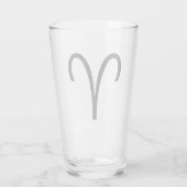 Ram Symbool Aries Sterrenbeeld Glas (Achterkant)