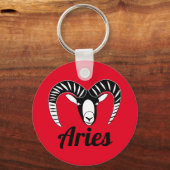 Ram Symbool Astrologisch Teken Aries Sleutelhanger (Voorkant)