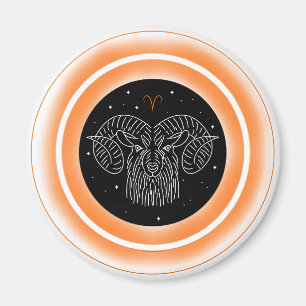Ram Symbool – Minimaal Astrologie Embleem Magneet
