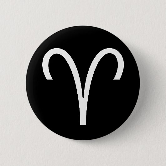 Ram Symbool Ronde Button 5,7 Cm (Voorkant)