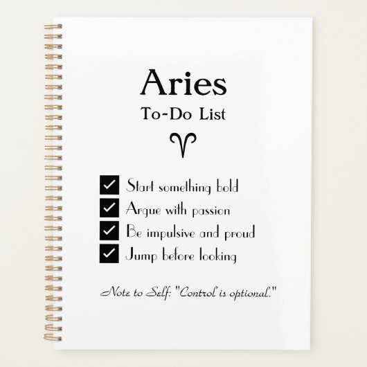 Ram – takenlijst planner (Voorkant)