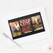 Ram Taurus zodiac Cusp van valxart Rechthoekige Sticker (Envelop)