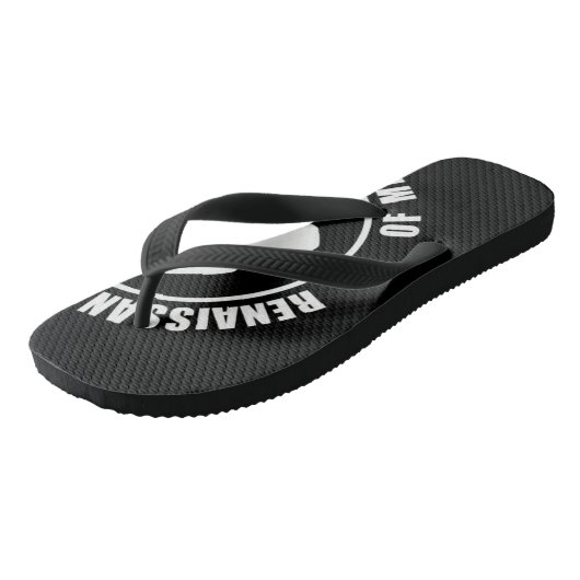 RAM-Teenslippers, groot wit Logo Teenslippers (Schuin)