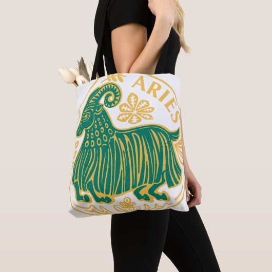 Ram Teken van de dierenriem op een Tote Bag (Dichtbij)