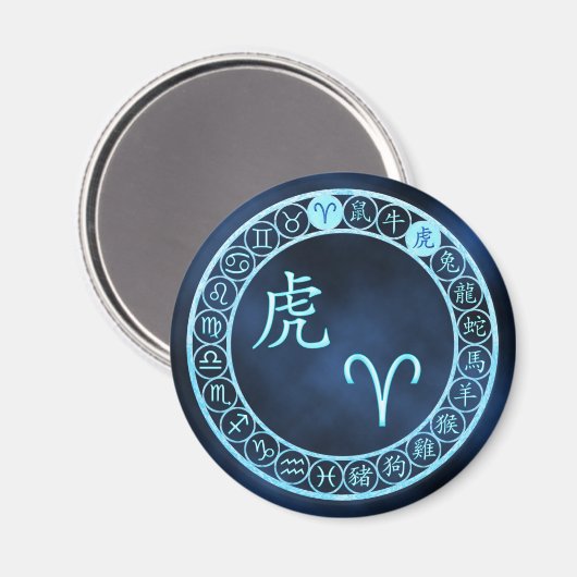 Ram/tijger Magneet (Voorkant / Achterkant)