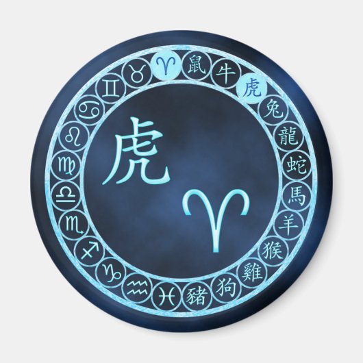 Ram/tijger Magneet (Voorkant)