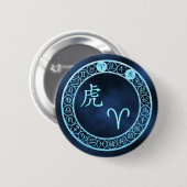 Ram/tijger Ronde Button 5,7 Cm (Voorkant /achterkant)