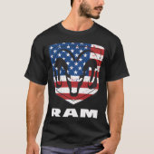 Ram Trucks Shield Flag Frontback T-shirt (Voorkant)