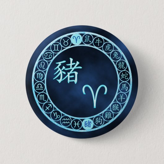 Ram/varken Ronde Button 5,7 Cm (Voorkant)