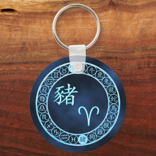 Ram/varken Sleutelhanger (Voorkant)