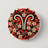 Ram Verjaardag Dierenriem Ram Dag Ronde Button 5,7 Cm (Voorkant)