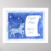 Ram Verjaardag waterverf print (Voorkant)