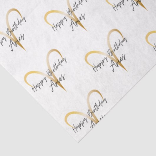 Ram Verjaardags Wrap Tissuepapier (Detail)