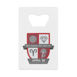 Ram Verjaardagswapen™ voor 1-19 april Creditkaart Flessenopener