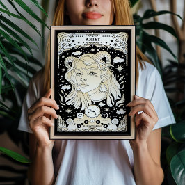 Ram Vet en Dynamisch - Astrologie Kunst Poster