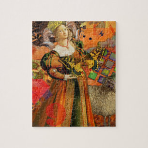 Ram Vrouw Oranje: Gotische Ram Antieke Kunst Colla Legpuzzel