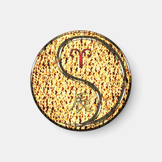 Ram & Vuur Draak Magneet (Voorkant)