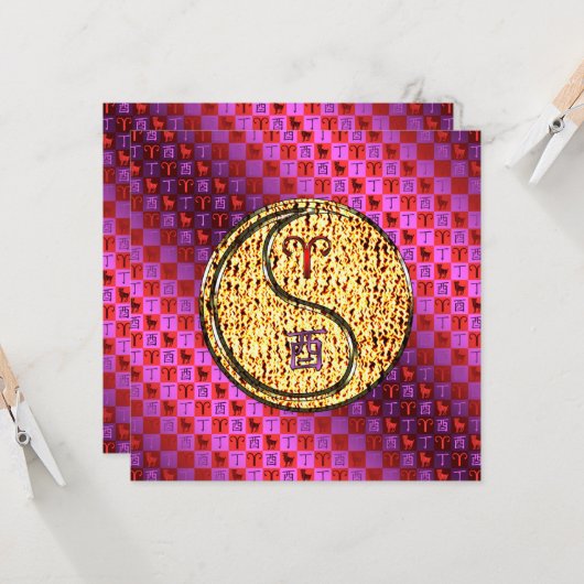 Ram & Vuur Haan Kaart (Voorkant / Achterkant in situ)