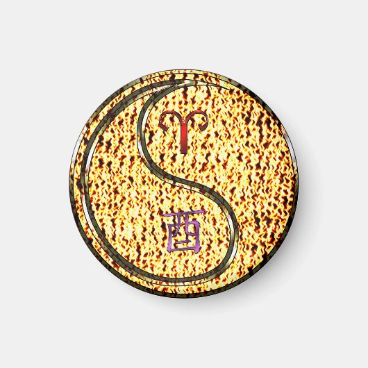 Ram & Vuur Haan Magneet (Voorkant)