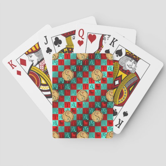 Ram & Vuur Hond Pokerkaarten (Achterkant)