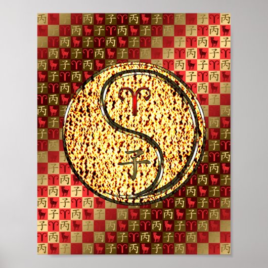 Ram & vuur Rat Poster (Voorkant)