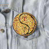 Ram & vuur Rat Ronde Button 4,0 Cm (In situ)