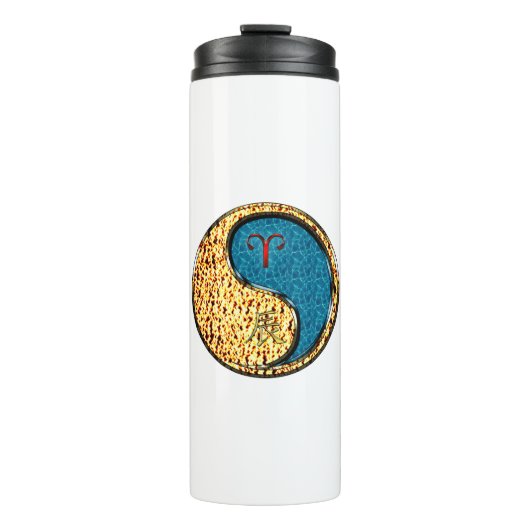 Ram & Waterdrake Thermosbeker (Voorkant)