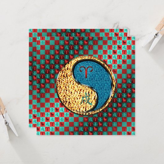 Ram & Waterhond Kaart (Voorkant / Achterkant in situ)