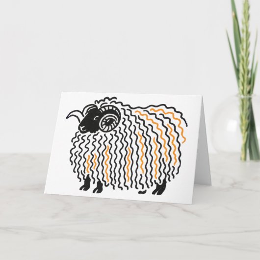 Ram wenskaart bedankkaart (Voorkant)