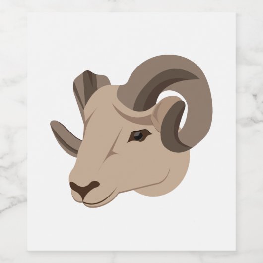 Ram Wijn Etiket (Enkel label)