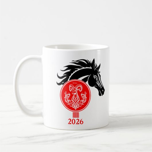 Ram x Jaar van het Paard 2026 Koffiemok (Links)