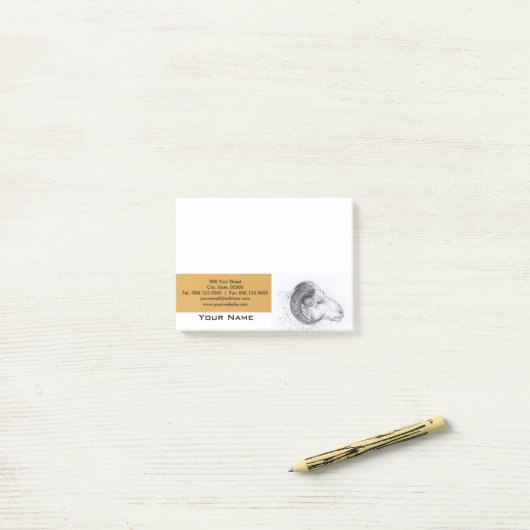 Ram Year - Chinese astrologie Sign. Post-it® Notes (Op bureau)