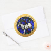 Ram Year of Aries Glas in lood Windows Sticker (Envelop)