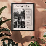 Ram | Zodiac Astrology Fotokrant Poster<br><div class="desc">Dit verjaardagsdierenriem poster is vormgegeven om eruit te zien als een slanke krantencover met je eigen foto en informatie. Perfect voor vrienden en familie om ze een mooie dag te wensen wanneer ze een jaartje ouder worden. Met de naam van de ontvanger, en de persoonlijkheidskenmerken van verjaardagen en sterrenbeelden inbegrepen,...</div>