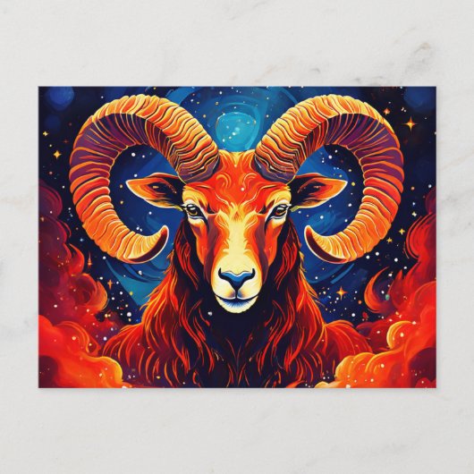 Ram Zodiac Collectie Briefkaart (Voorkant)