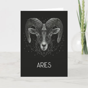 Ram Zodiac Constellation Blank Gevouwen Kaart