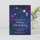 Ram Zodiac Constellation Verjaardagsfeest Kaart (Staand voorkant)