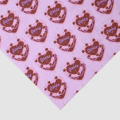 Ram Zodiac Coquette Hart Verjaardagstaart Tissuepapier (Detail)