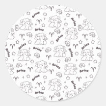 Ram Zodiac Elegance - Line Art Bunny & RAM