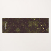 Ram Zodiac gepersonaliseerde Paarse oosterse goud Yogamat (Achterkant (horizontaal))