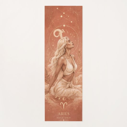 Ram Zodiac Godin Yoga Mat (Voorkant)